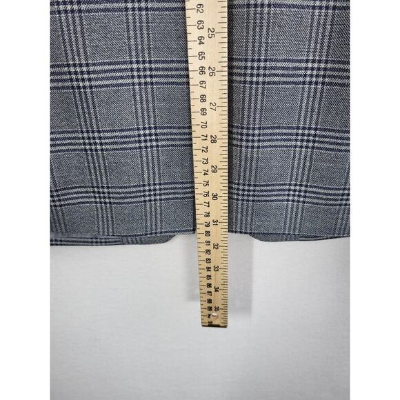 Vintage Ralph Lauren Blue Label Men’s 42L Silk Wool Gray Plaid Sport Coat Long - Picture 13 of 13